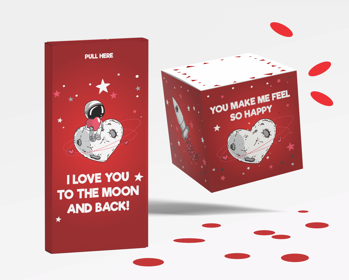 Boxed Confetti Heart Cards