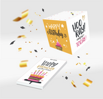 Funny, Exploding Confetti Birthday Card, Surprise Bomb