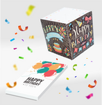 confetti exploding birthday card