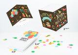 Exploding Confetti pop-up birthday card