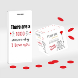 Reason why... Exploding Valentine's Day Love Card, explode confetti box