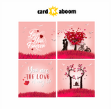 Pink Exploding Valentine's Day Love Card