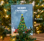 LIGHTS & MUSIC Card Christmas Tree  - Musical Card Plays We wish you...