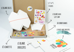 DIY Kit, 20pcs, Kit To Make x3 Pop Up Paper Cubes with Exploding Confetti